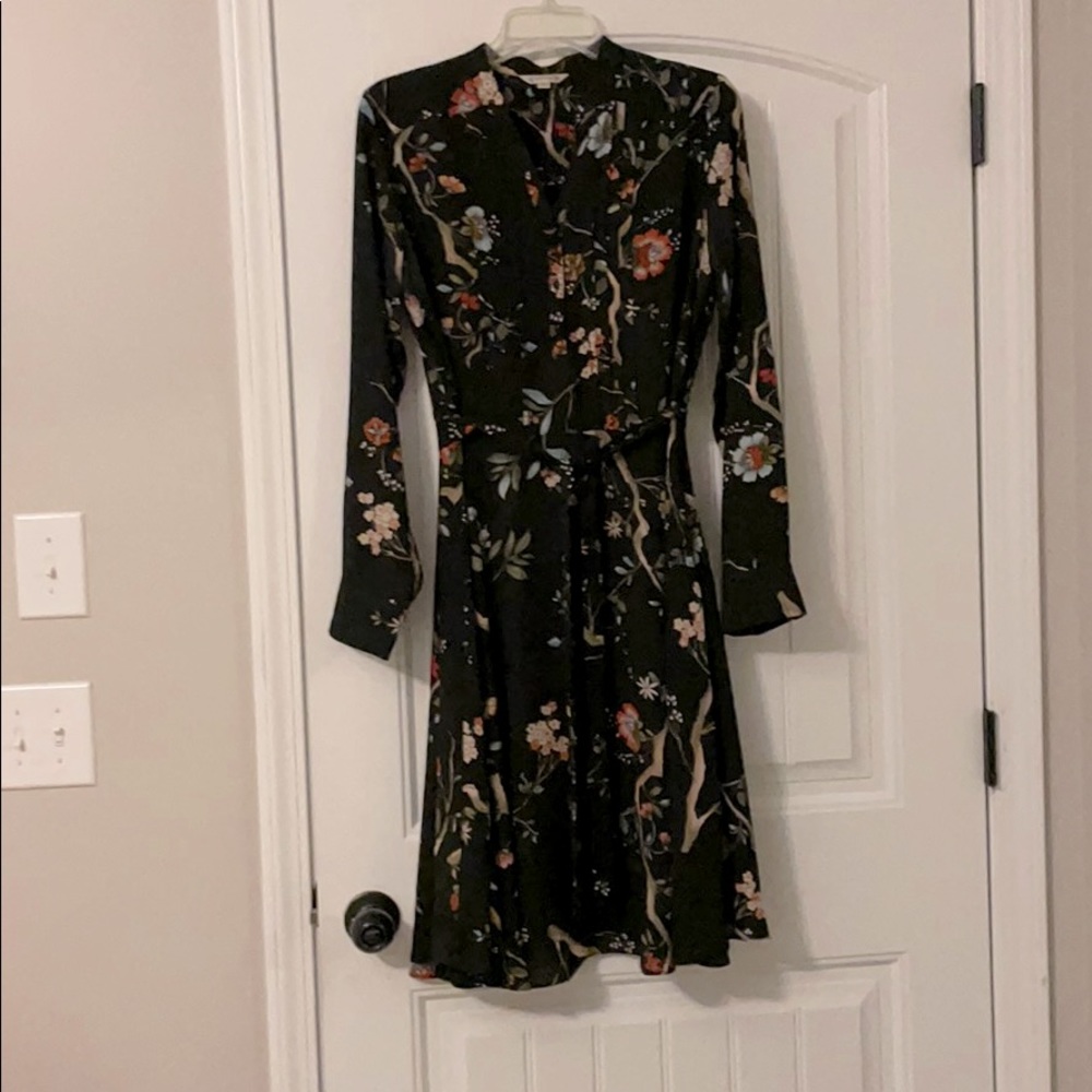 Nanette Lepore pintuck shirt dress with belt